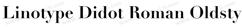 Linotype Didot Roman Oldstyle Figures字体转换